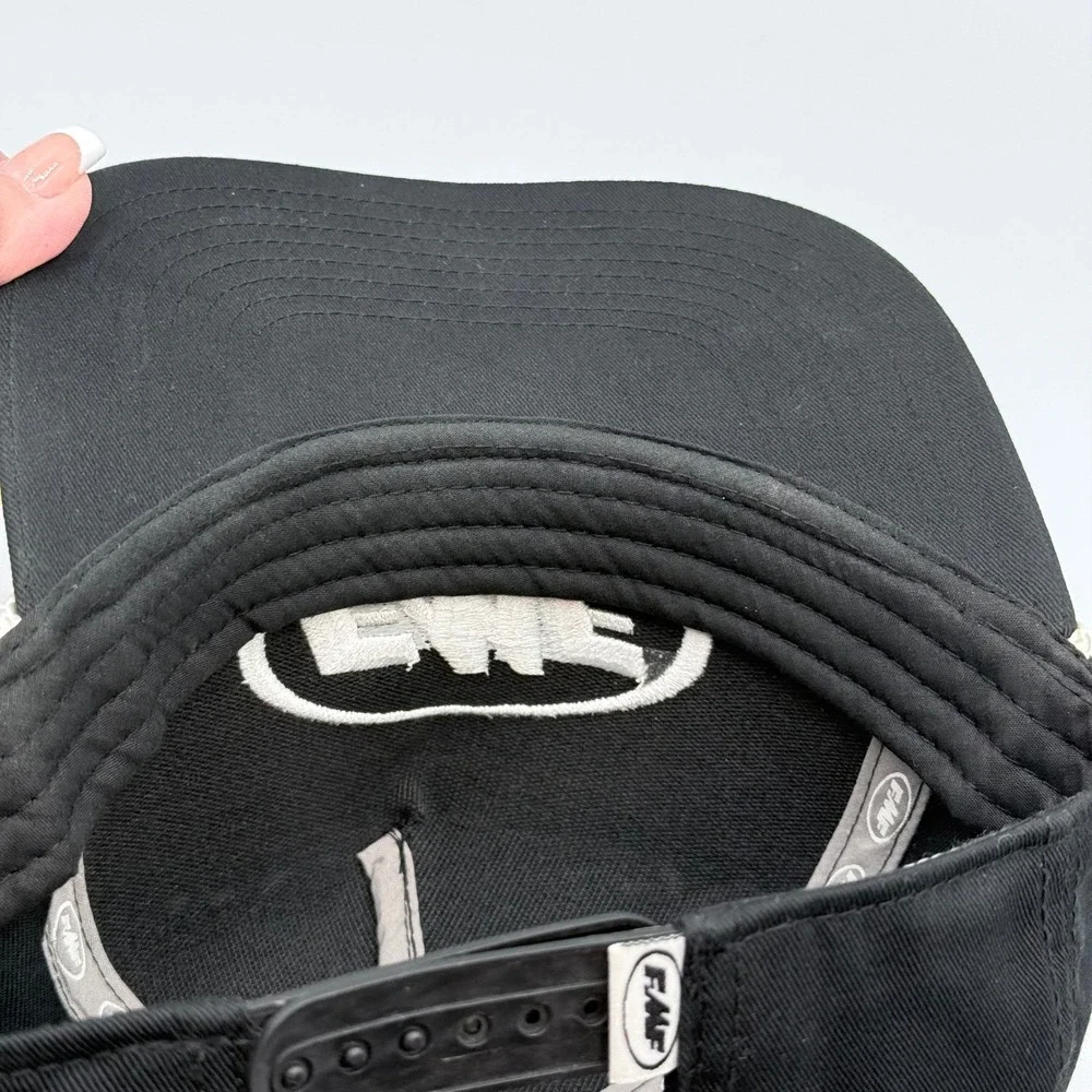 FMF Racing So. Calif. Snapback Hat Black Embroidered Rope Trucker Cap Mens OSFM
